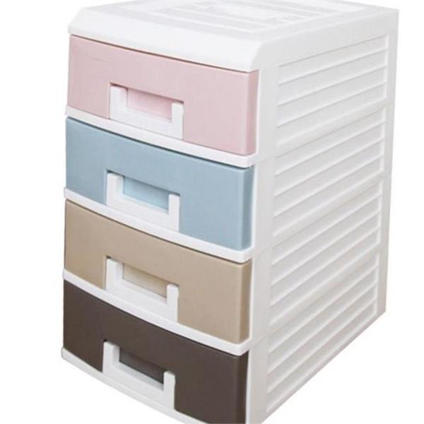 미니 4단 서랍 155x205x310mm 소형 플라스틱 4단 서랍 155x205x310mm 서랍함 서랍장 - 상품 이미지