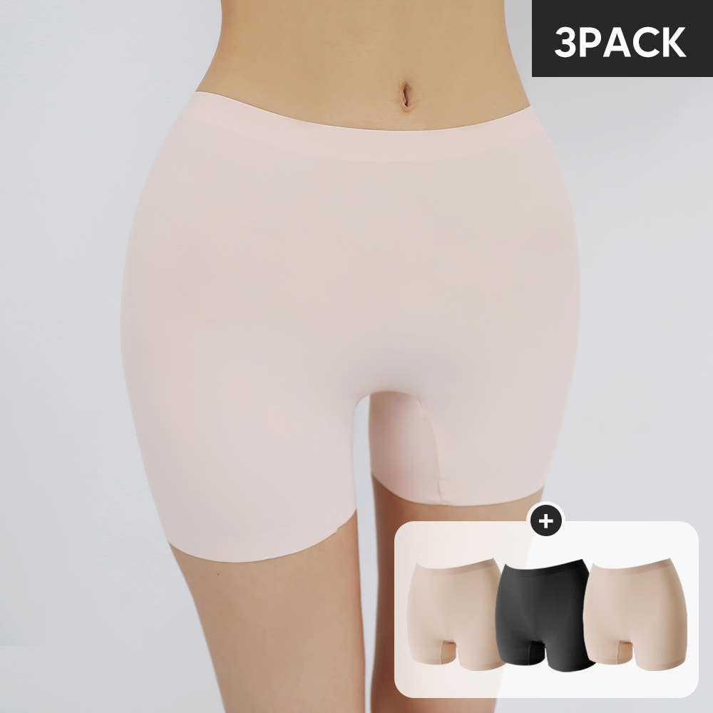 크라시앙 3PACK 크라시앙 연두부팬티 심리스 여자 사각 드로즈 무봉제 노라인 네모팬티