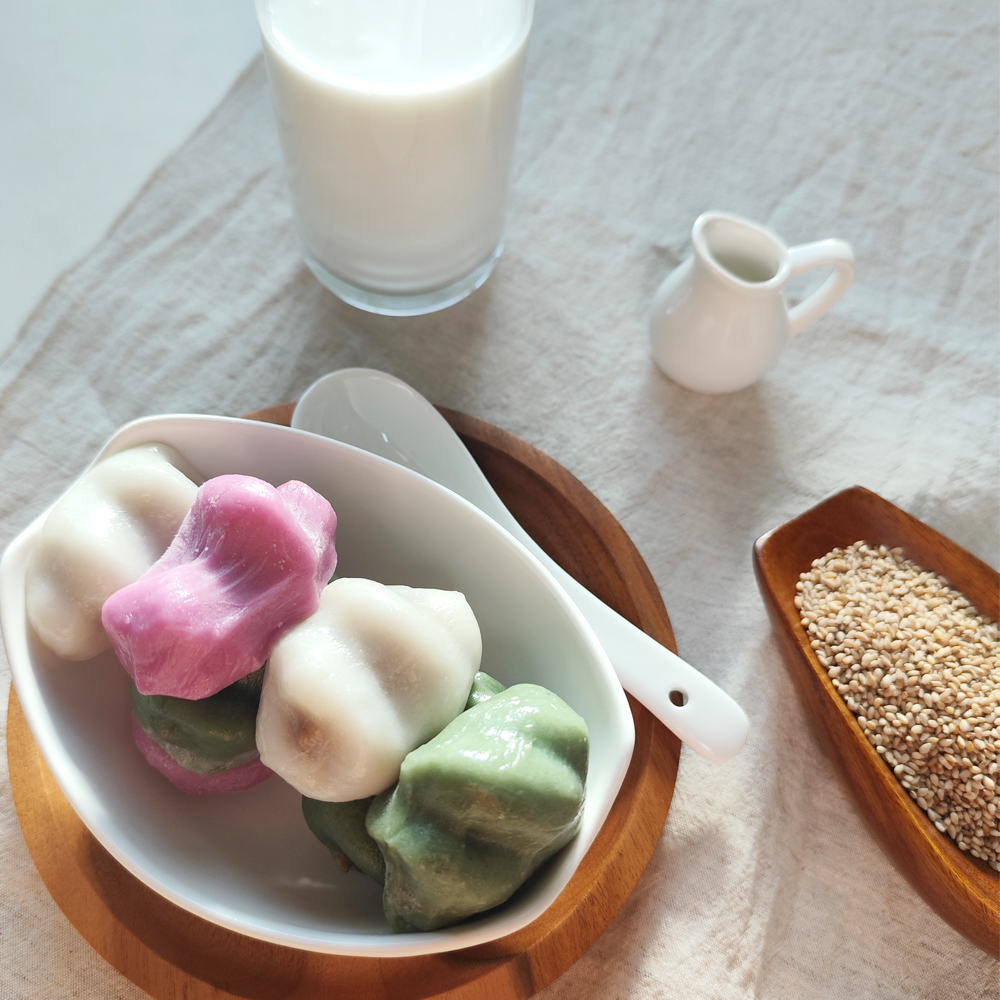 무설탕 깨송편 제로송편 어린이간식 식사대용 개별포장 1kg - 상세 이미지 2