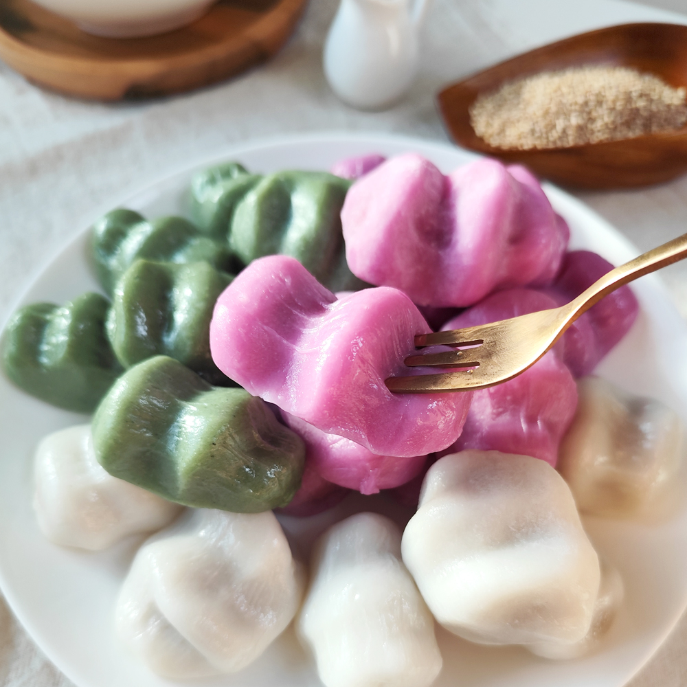 무설탕 깨송편 제로송편 어린이간식 식사대용 개별포장 1kg - 상세 이미지 4
