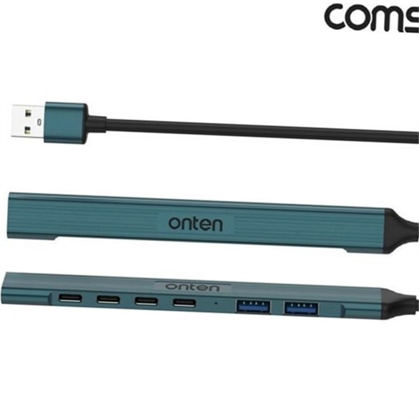 고속 usb 멀티 7포트C타입x4A타입x3 휴대용 usb 데이터 분배기 노트북 3.0 - 상세 이미지 2