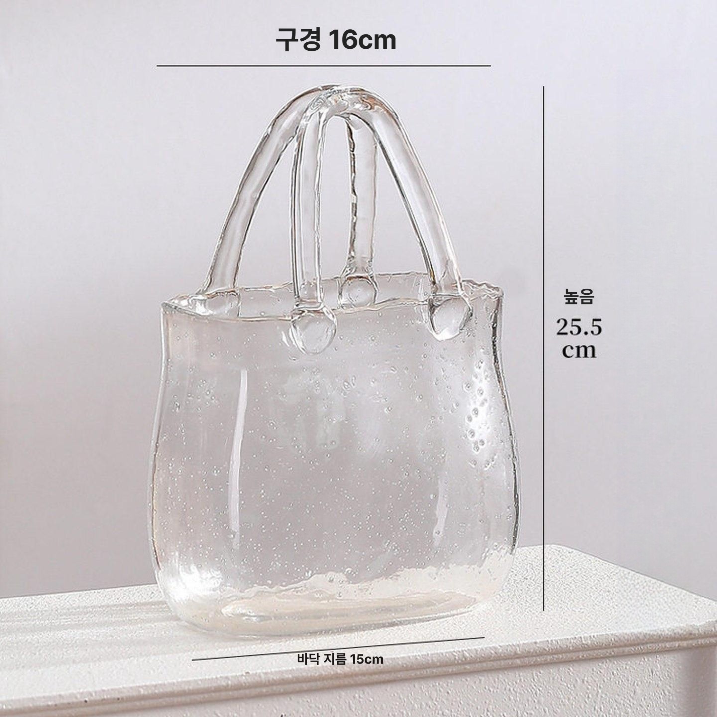 인테리어 유리 거실 탁상용 인조 물고기 수조 고급 디자인 블루 이미지 6