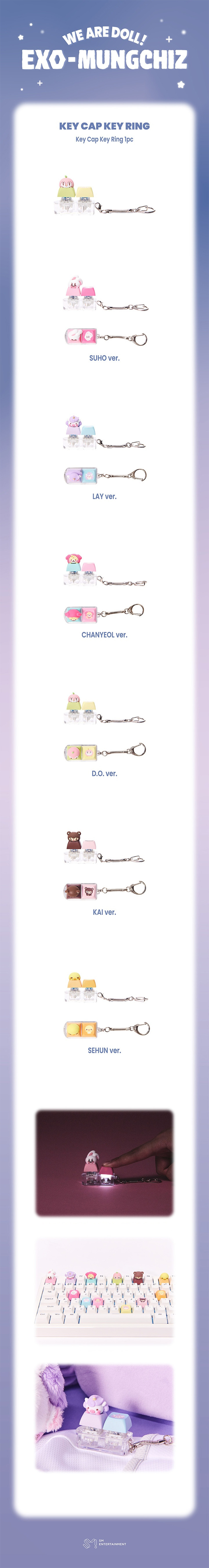EXO-MUNGCHIZ Keycap Keyring — EXO