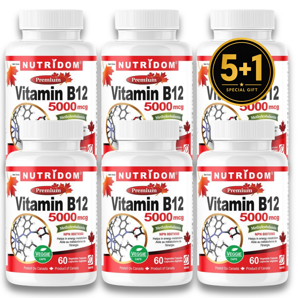 뉴트리돔 비타민B12 활성형 메틸코발라민 5000mcg 60캡슐, 6개 - 상품 이미지