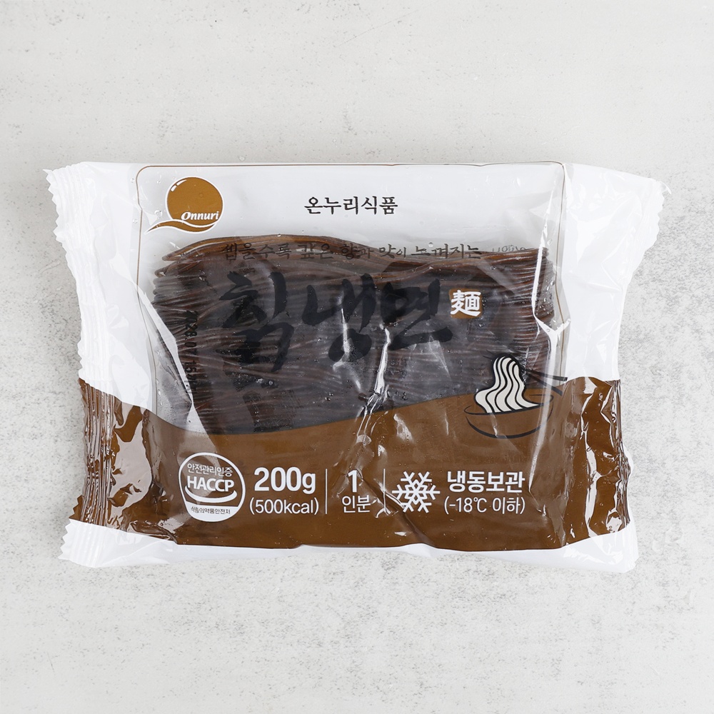 온누리 칡메밀 냉면사리 200g x 10봉 물비빔 냉면면 소포장 - 상품 이미지