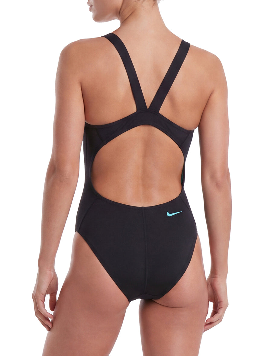 Nike Swim 로고 패스트백 원피스 Black, 40 - 상세 이미지 5