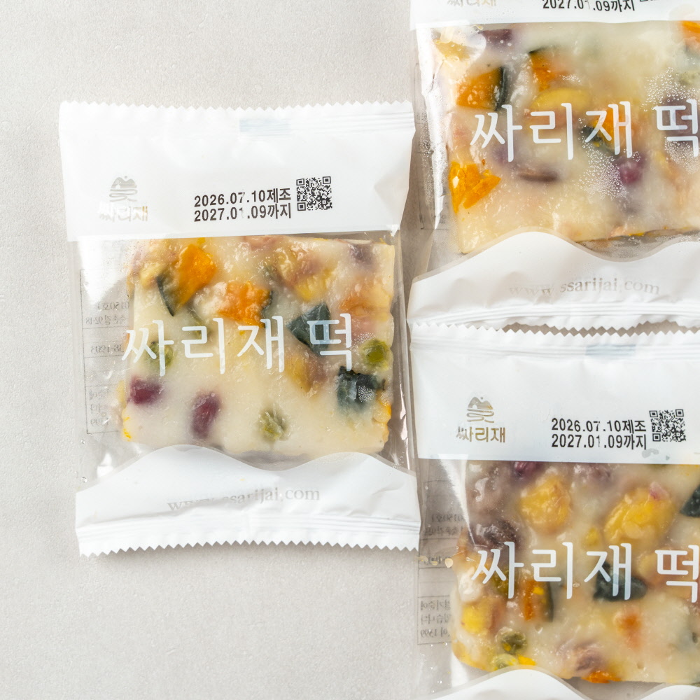 싸리재 콩콩 영양찰떡 500g 국산 찹쌀 단호박 밤 완두콩 강낭콩 소머리찰떡 이미지 7