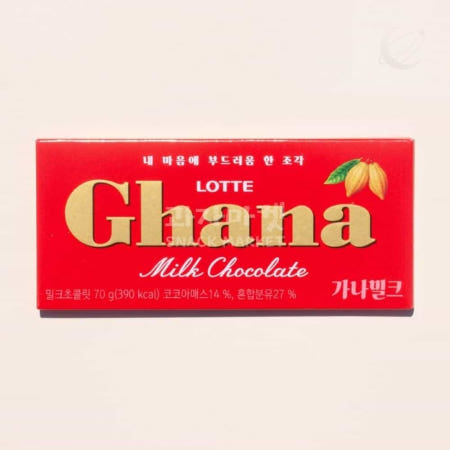 윤우상사OEM GZstore 가나 초콜릿 70g 10입 사무실과자 롯데제과