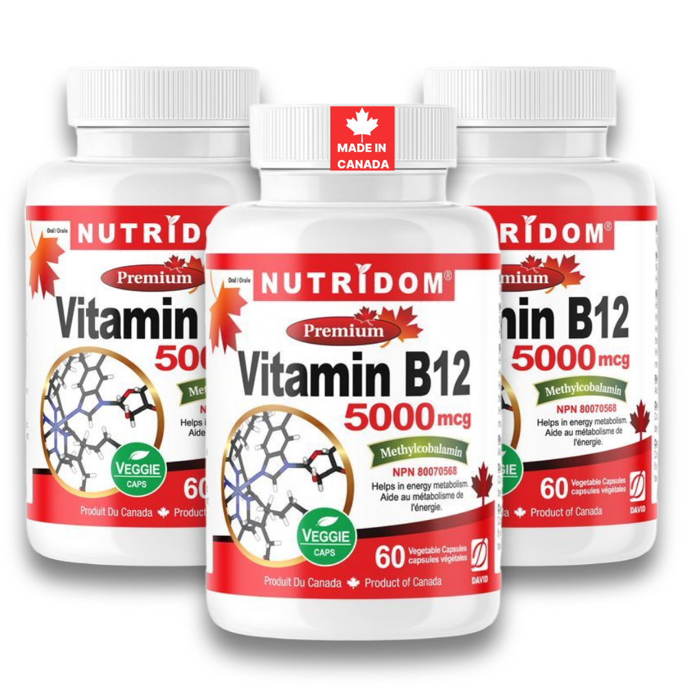 뉴트리돔 비타민B12 활성형 메틸코발라민 5000mcg 60캡슐, 3개 - 상품 이미지