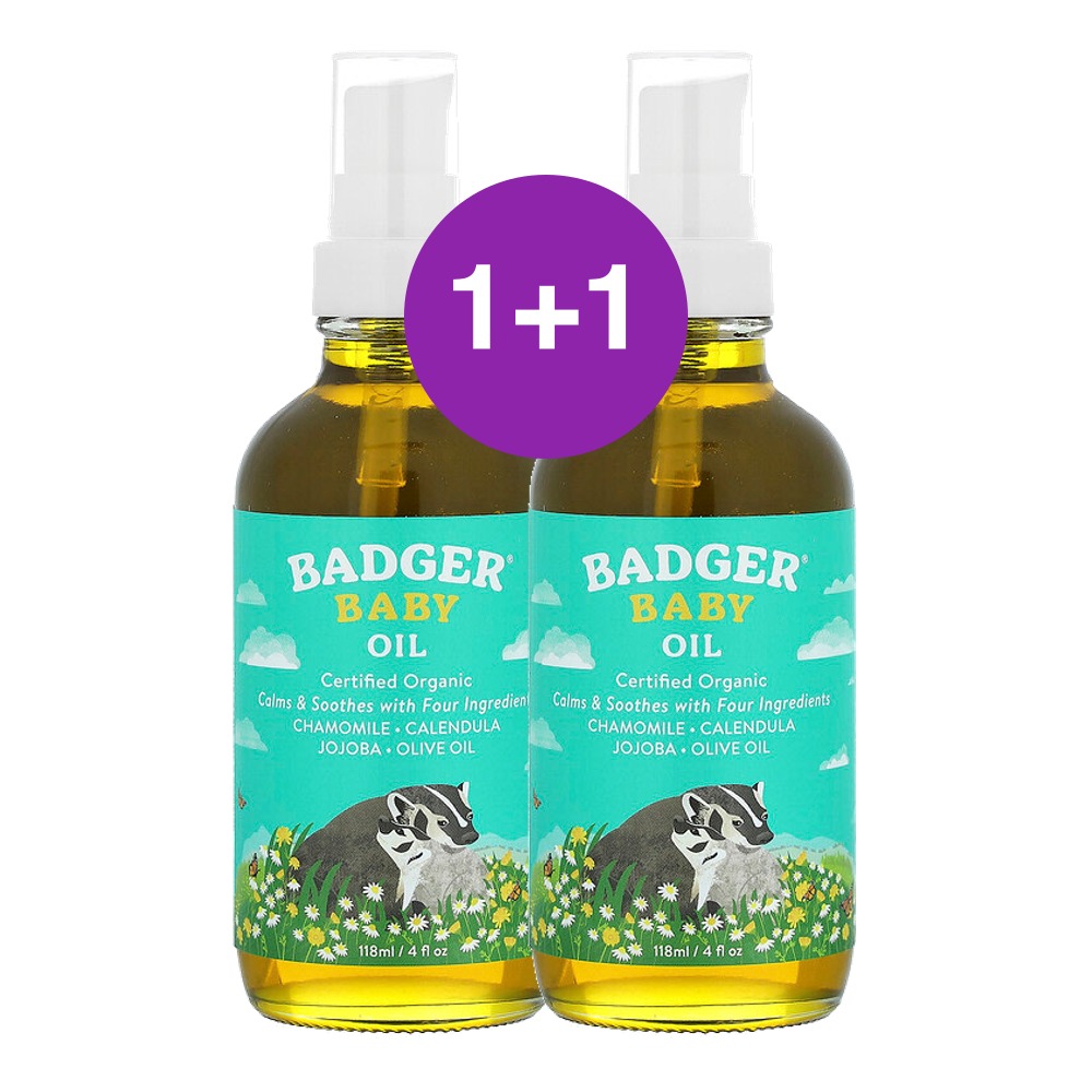 Badger 베이비 오일 118ml, 2개