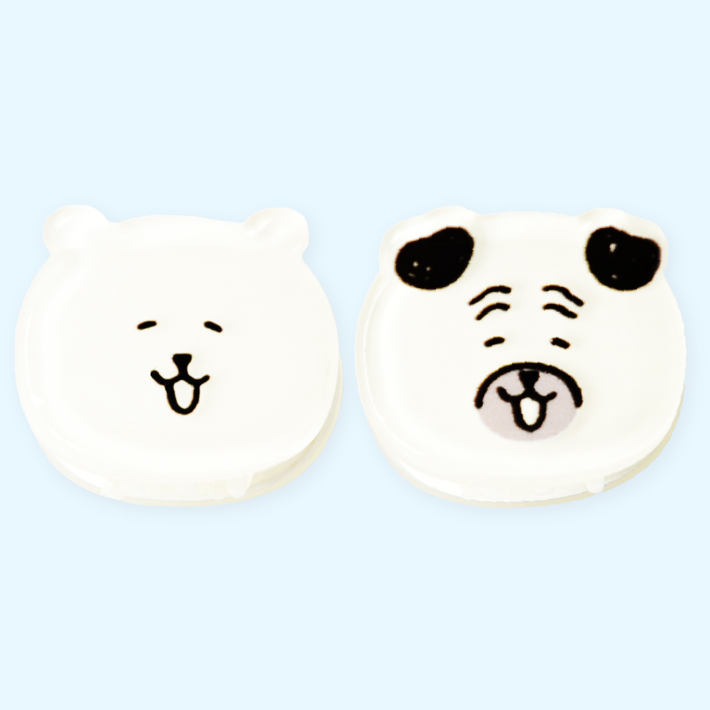 [예약판매] 담곰이 미니 헤어 집게핀 2p 세트 퍼그 나가노 농담곰 굿즈 - 상품 이미지