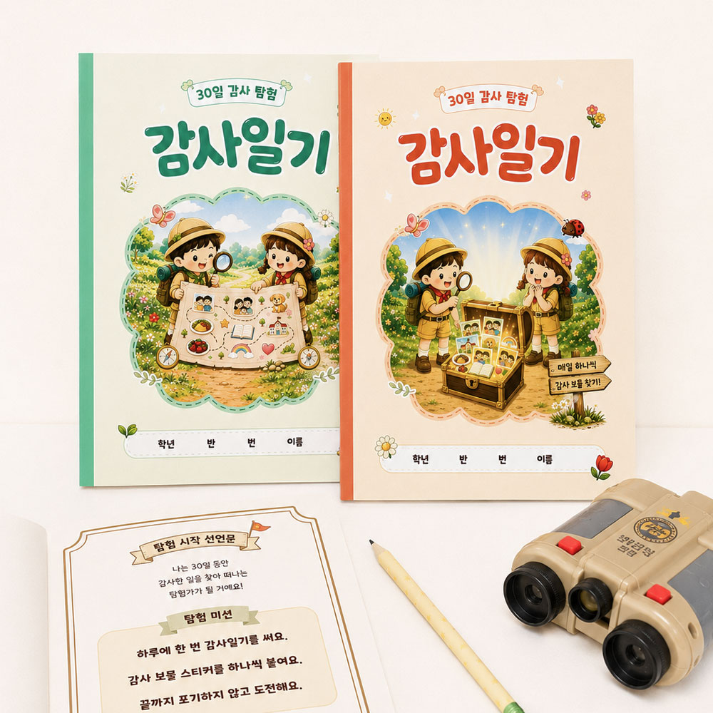 웰리너리 감사 탐험 일기장 초등 감사 일기 노트 마음일기 위클래스 - 상세 이미지 4