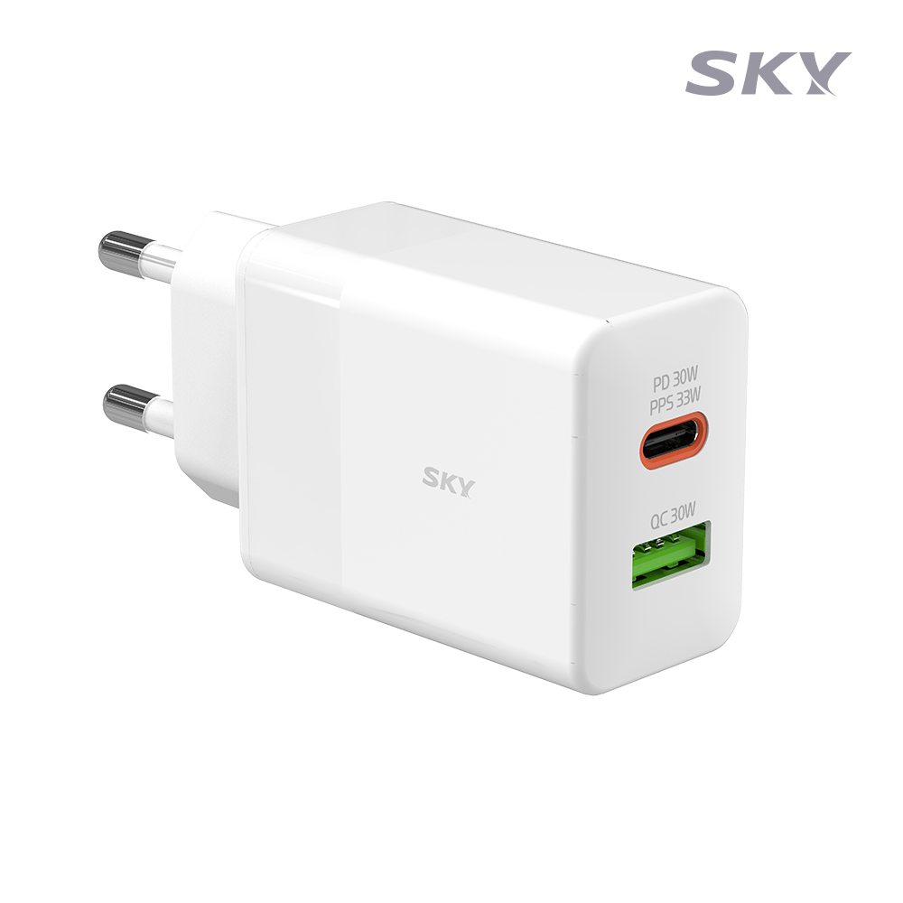 스카이 필 Q2Y 33W USB-PD, PPS, QC3.0 C타입 고속 충전 어댑터 - 상품 이미지