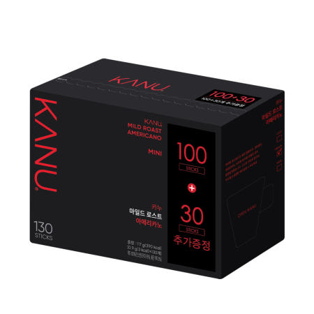 카누 마일드 로스트 미니 100T+30T(130T) 커피 아메리카노