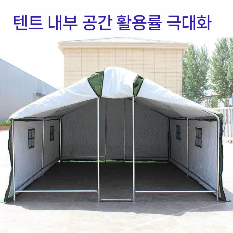 창고형텐트 조립식 텐트 야외 방수 천막 방한 막사 카모 2x3m - 상세 이미지 3