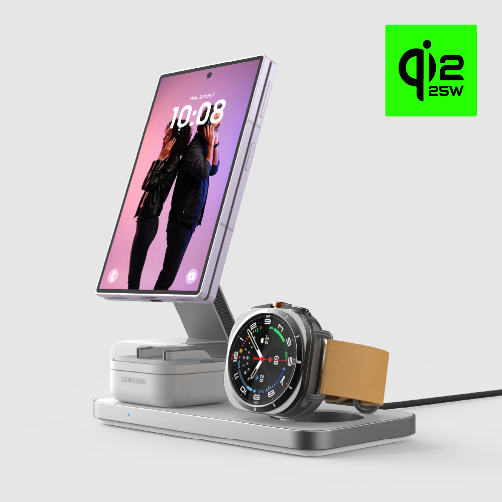 파우트 폴드8 호환 Qi2.2 25W 3in1 맥세이프 초고속 무선충전기... 개봉기 | 실사용 후기 - 대표 이미지