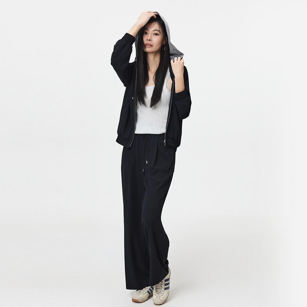 메시제이 NEW 소이 상하의 세트 후드탈부착 투피스 셋업 엄마등원룩 봄 가을 빅사이즈 - 상세 이미지 2