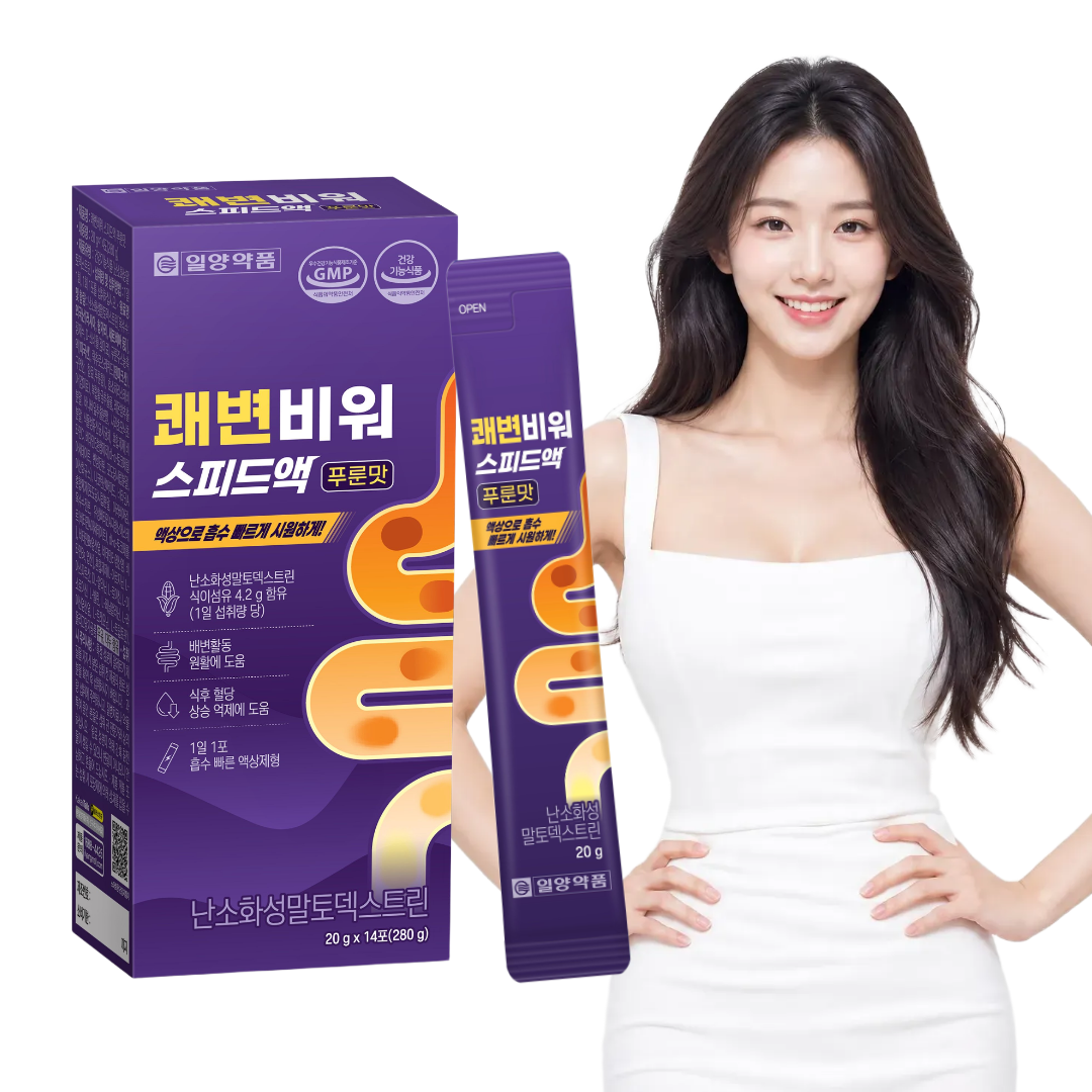 일양약품 쾌변엔 난소화성말토덱스트린 식이섬유 푸룬주스 농축액 14포 1박스 - 상품 이미지