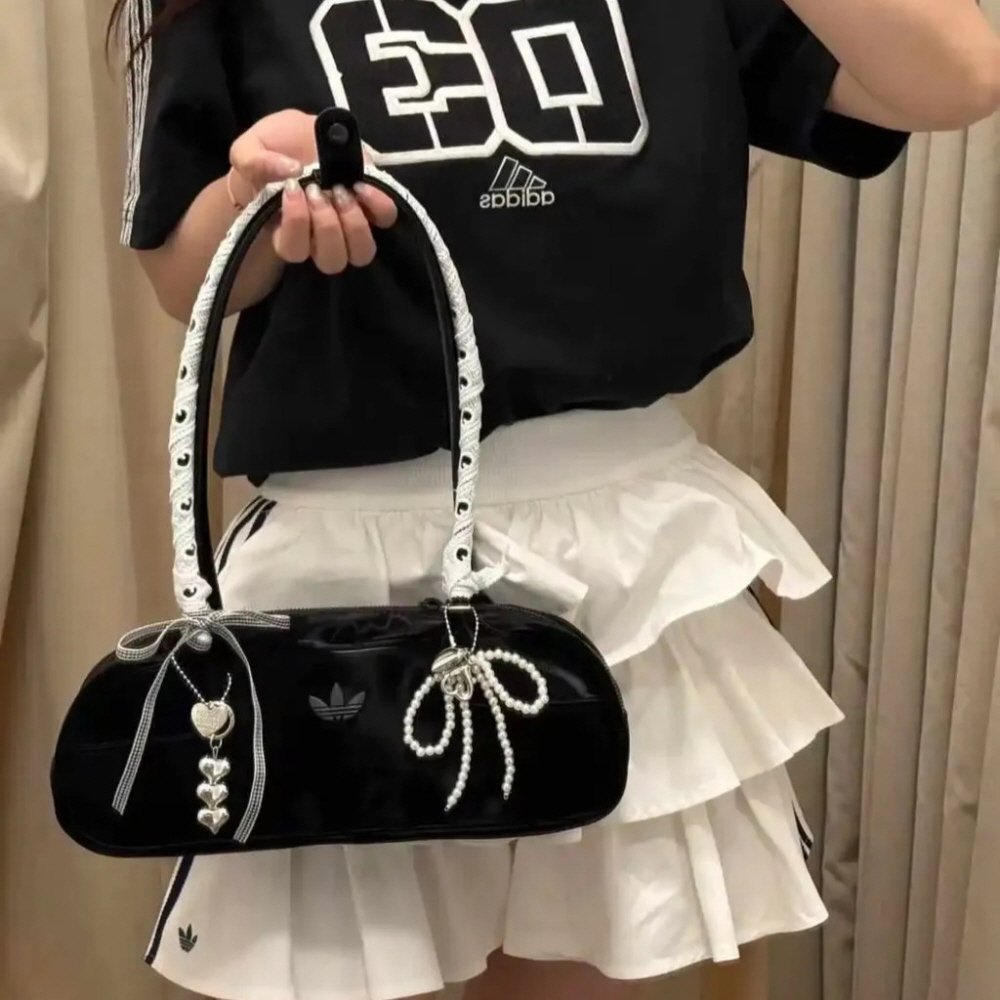 아디다스 OG 글램 글로시 스퀘어 토트&숄더백 2color KE4016 KE4015 - 상세 이미지 4