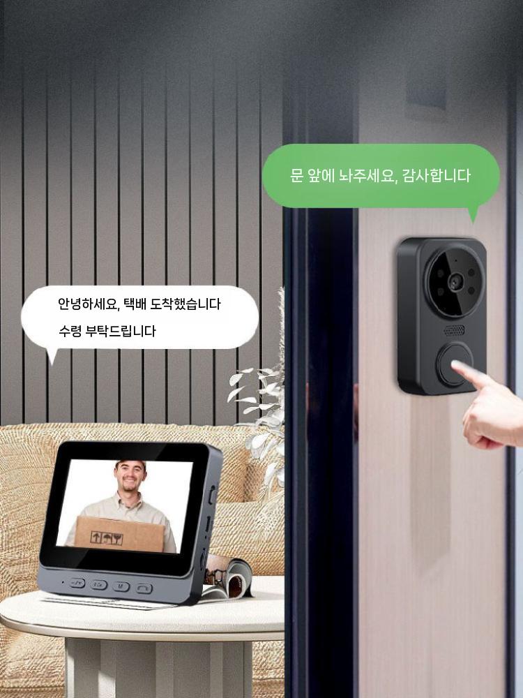 무선 비디오폰 주택 인터폰 양방향 카메라 현관 기본형 없음 - 상세 이미지 3