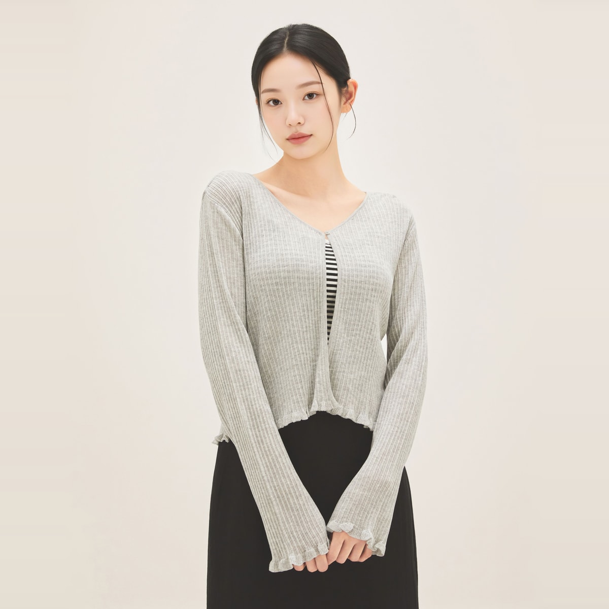 [N배송] 로엠 시스루 긴팔 가디건 RMCKG25RT2 이미지 6