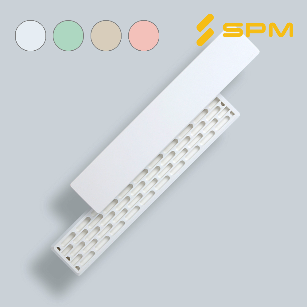 SPM 실리콘 키보드 풀배열 팜레스트 손목받침대 SPT100 화이트 - 상품 이미지