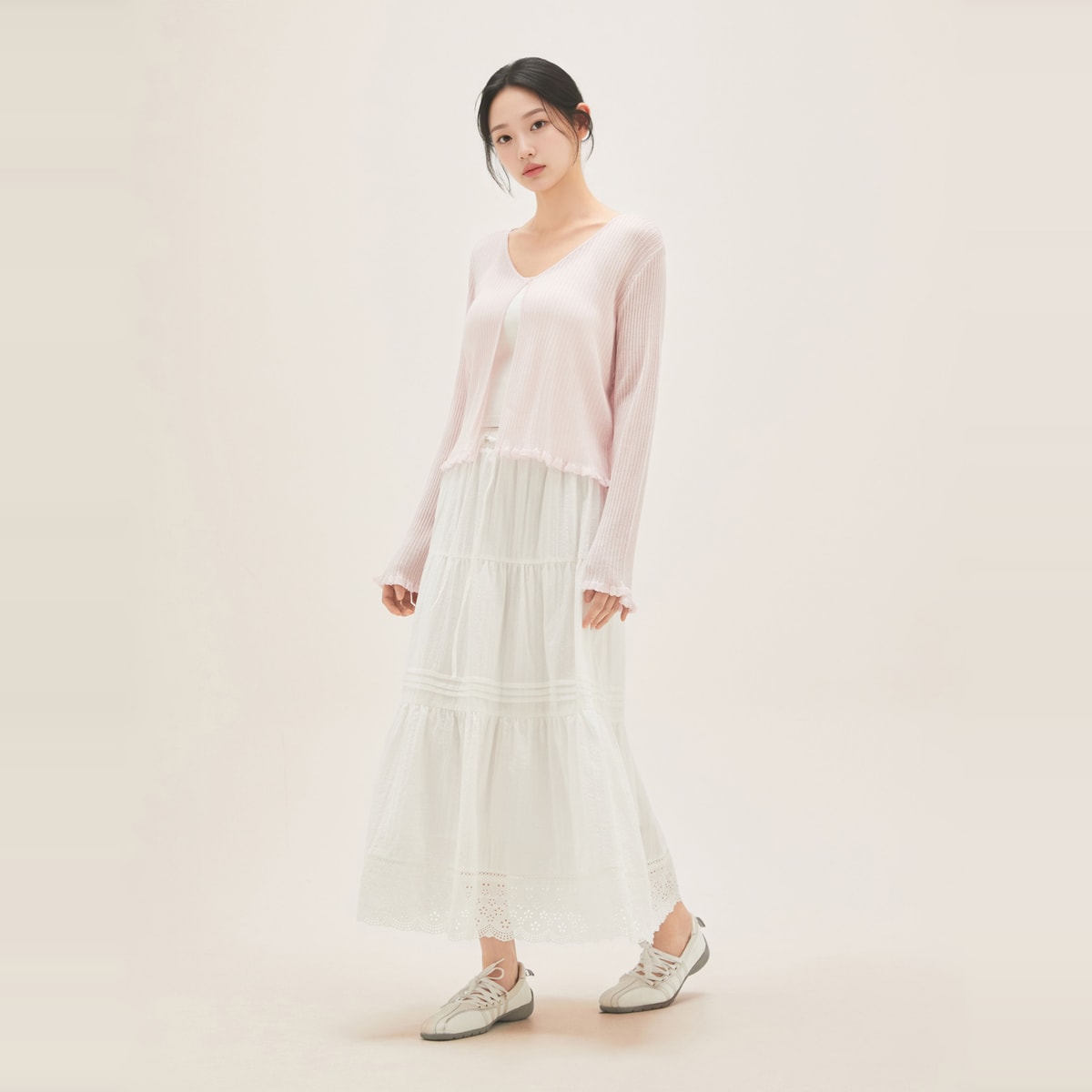[N배송] 로엠 시스루 긴팔 가디건 RMCKG25RT2 - 상세 이미지 3