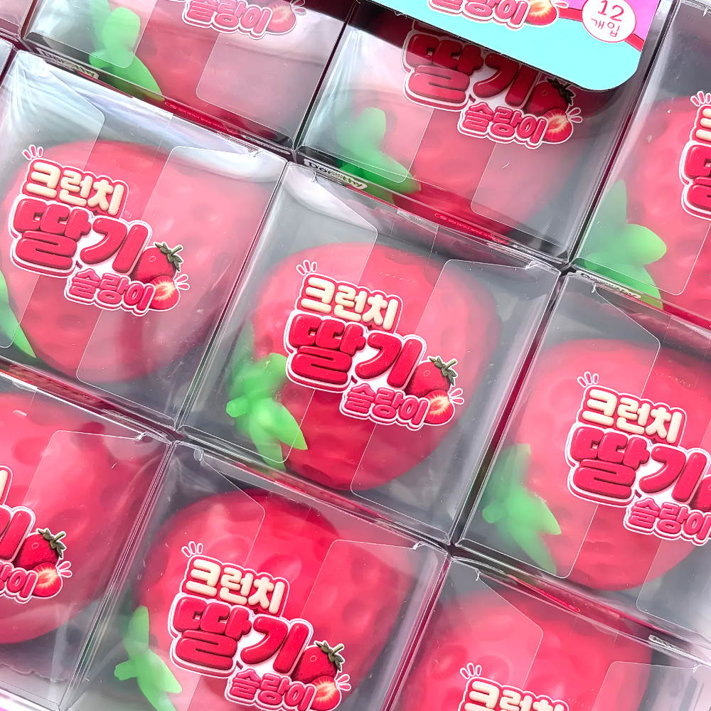 딸기 크런치 슬랑이 KC인증 말랑이 - 상세 이미지 4