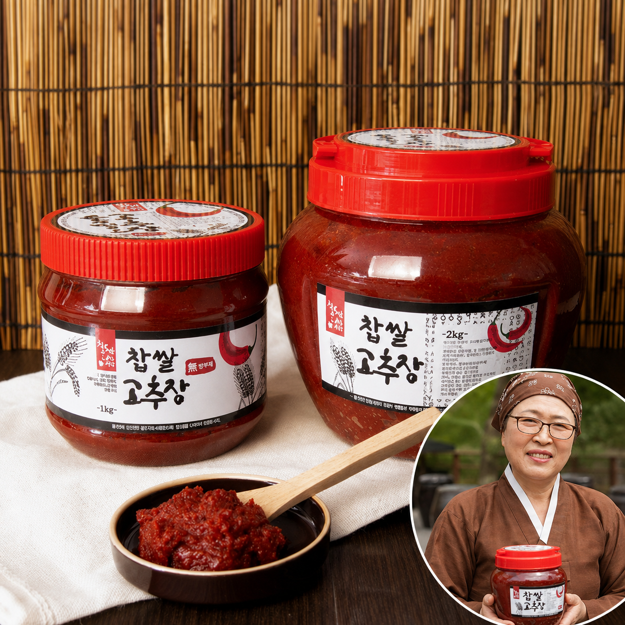 산지한입 우리콩 찹쌀 고추장 국산고춧가루 5kg, 1개 - 상품 이미지