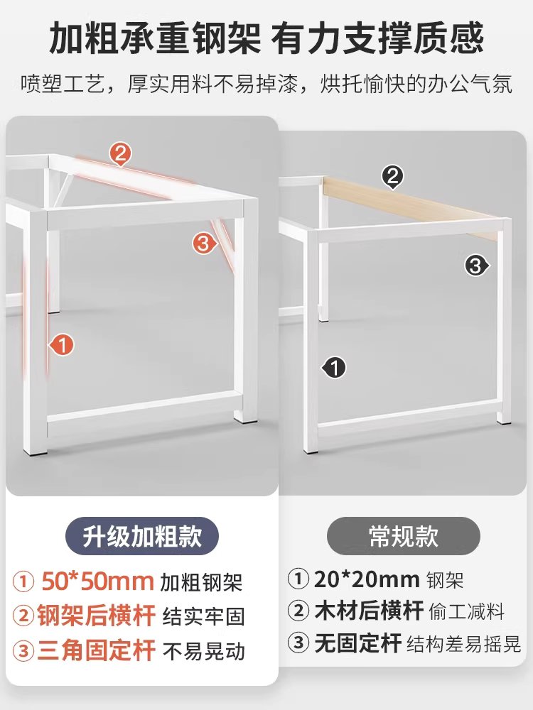 폭좁은 책상 작업대 창가 베란다 테이블 사이드 선반 100x60 - 상세 이미지 4