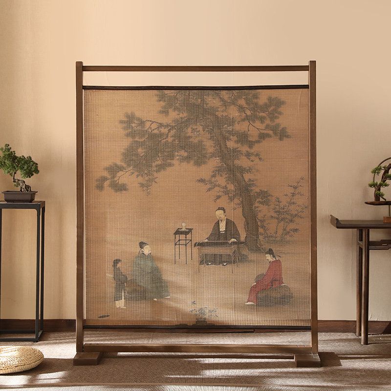 한식집 파티션 스크린 찻집 병풍 가벽 칸막이 고풍 A 180x150cm - 상세 이미지 3