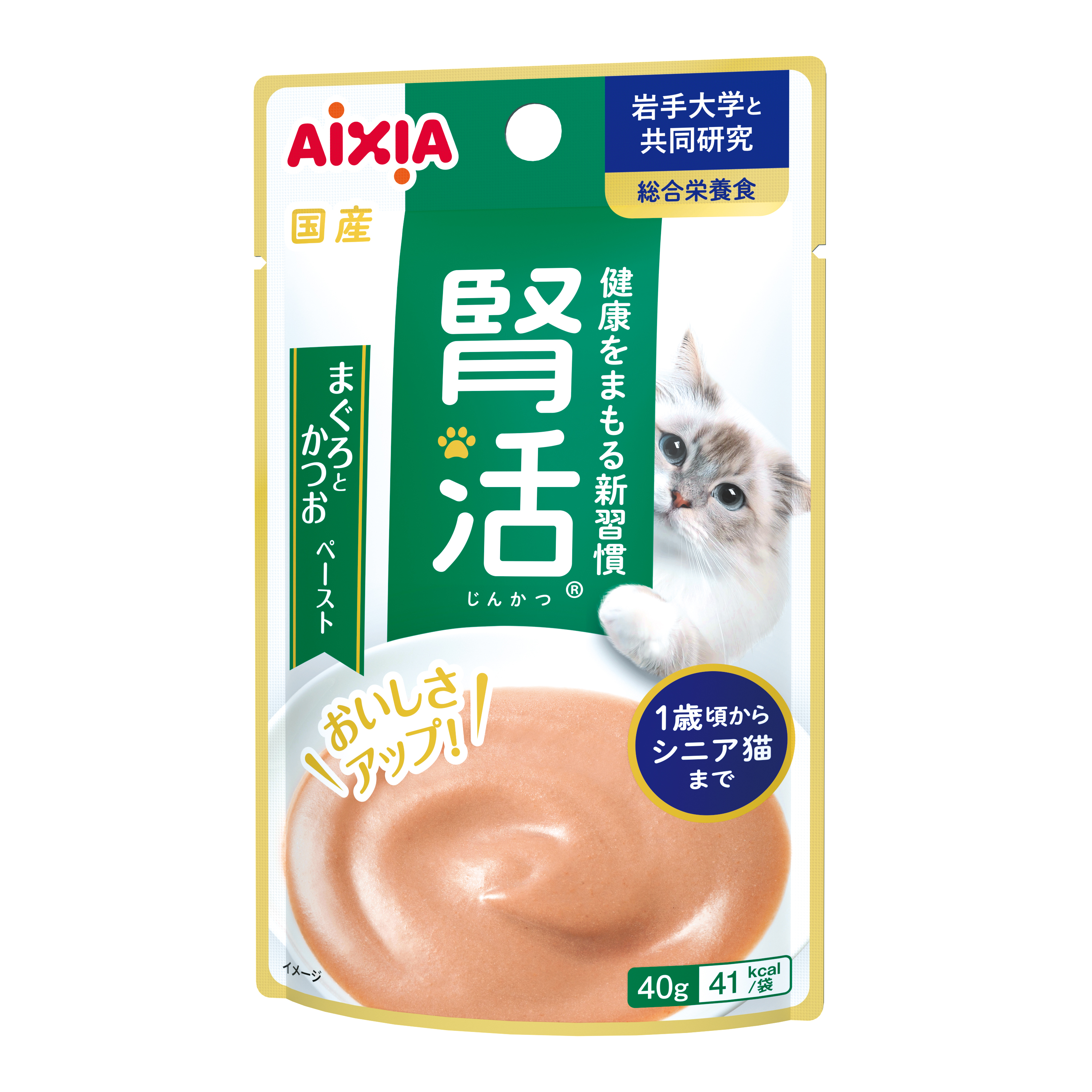 아이시아 종합영양식 신활 파우치 참치 가다랑어 페이스트 JK-2, 40g, 12개 - 상세 이미지 2