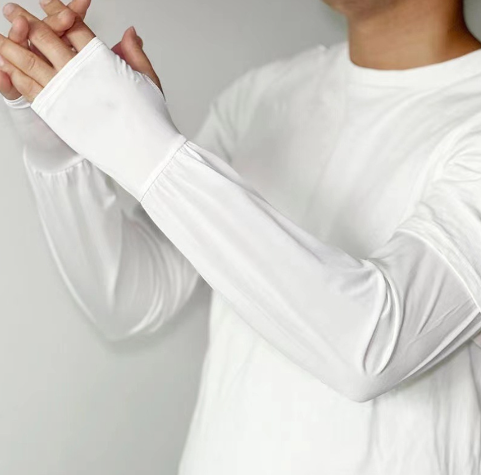 헐렁한 루즈핏 팔토시 운전 야구 손등 커버 러닝 팔 가리개 쿨 남성 여성 빅사이즈 - 상세 이미지 4
