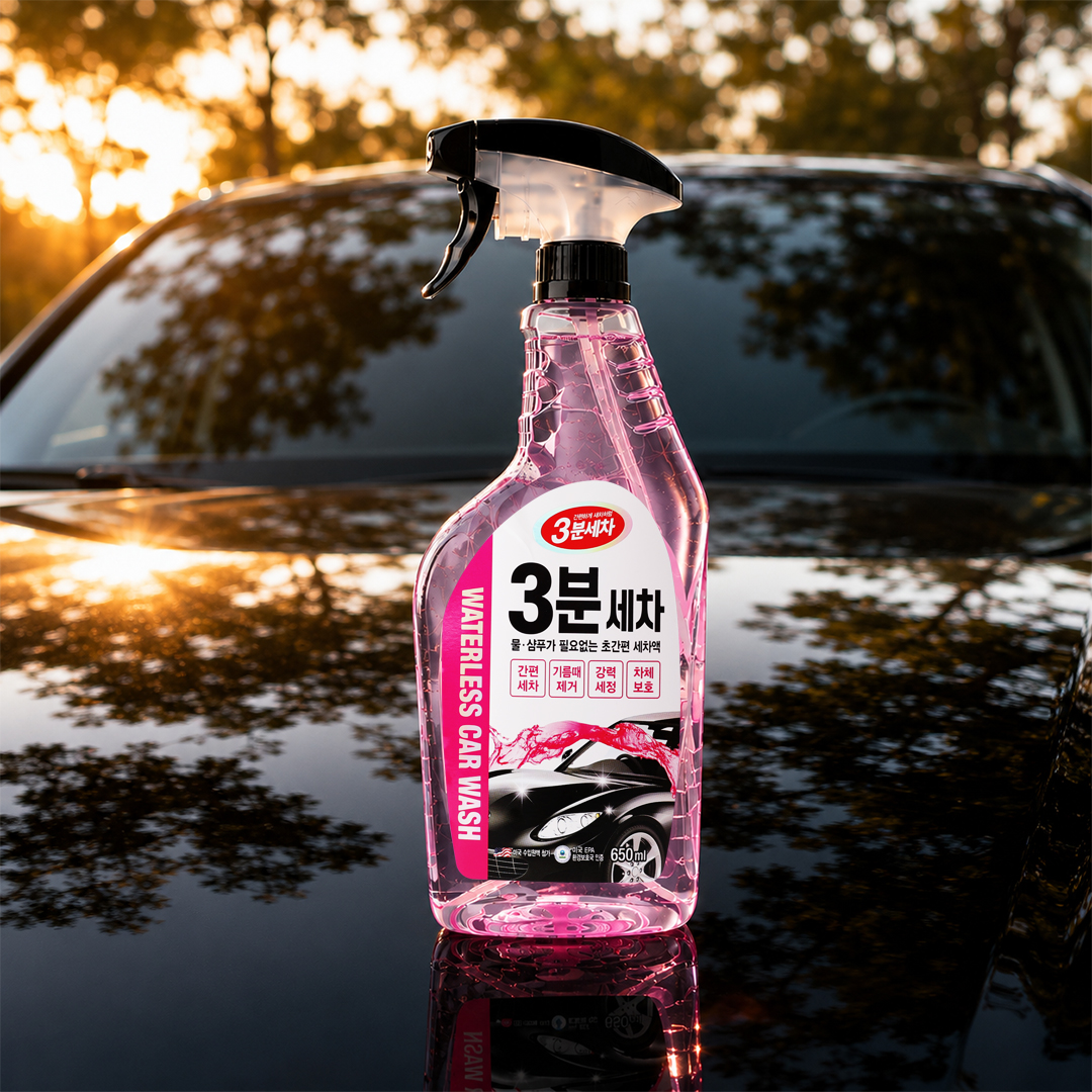 워터리스 카워시 카샴푸 차량세정제 650ml - 상세 이미지 3