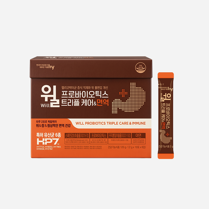 [위&장&면역]윌 프로바이오틱스 트리플 케어&면역(2g x 60포, 1개월분) - 상품 이미지