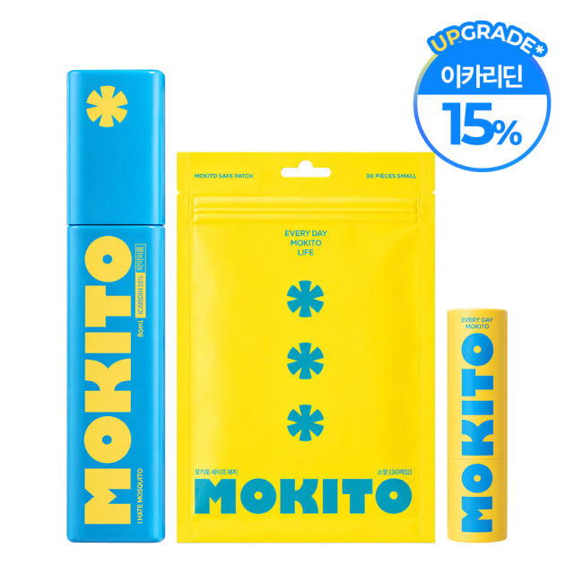 모키토 모기기피제+세이프패치 택1+모키밤 이카리딘 15% 의약외품