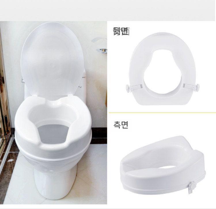 화장실 시트 커버 좌변기 변기 키높이 이동식 2인치 - 상세 이미지 4
