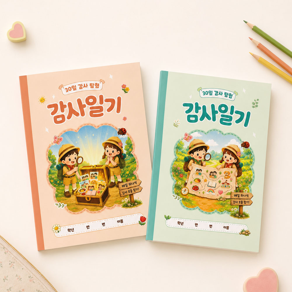 웰리너리 감사 탐험 일기장 초등 감사 일기 노트 마음일기 위클래스 - 상품 이미지