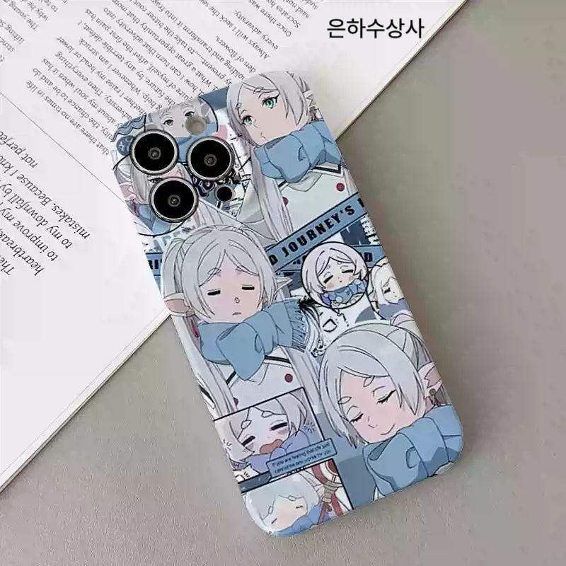 장송의 프리렌 아이폰 케이스 16 15 14 프로 맥스 실리콘 핸드폰 커버 보호 은하수상사 필름 5859 iPhone16 - 상세 이미지 4