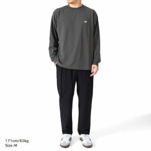 단톤 남성 크루넥 솔리드/스트라이프 긴팔티셔츠 간절기 DT-C0200TC... 착용 후기 | 사이즈/핏 총정리 - 상품 이미지 3
