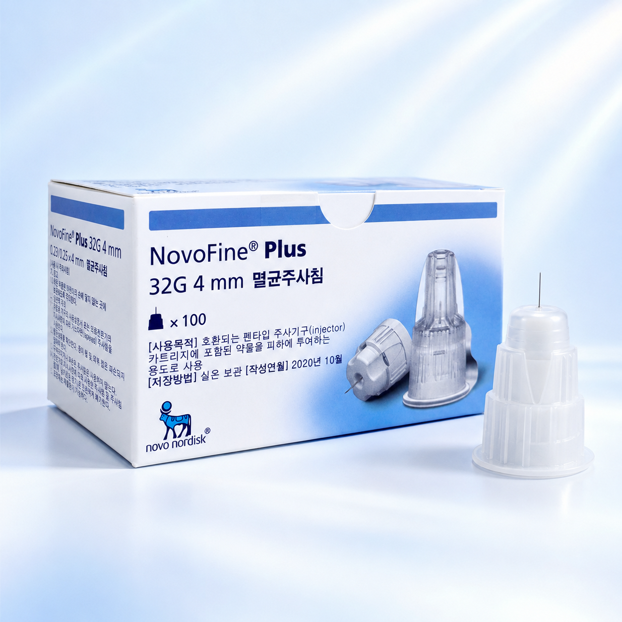 노보파인 플러스 멸균 펜니들 32G 4mm 인슐린 주사침 주사기 주사바늘 NovoFine - 상세 이미지 2
