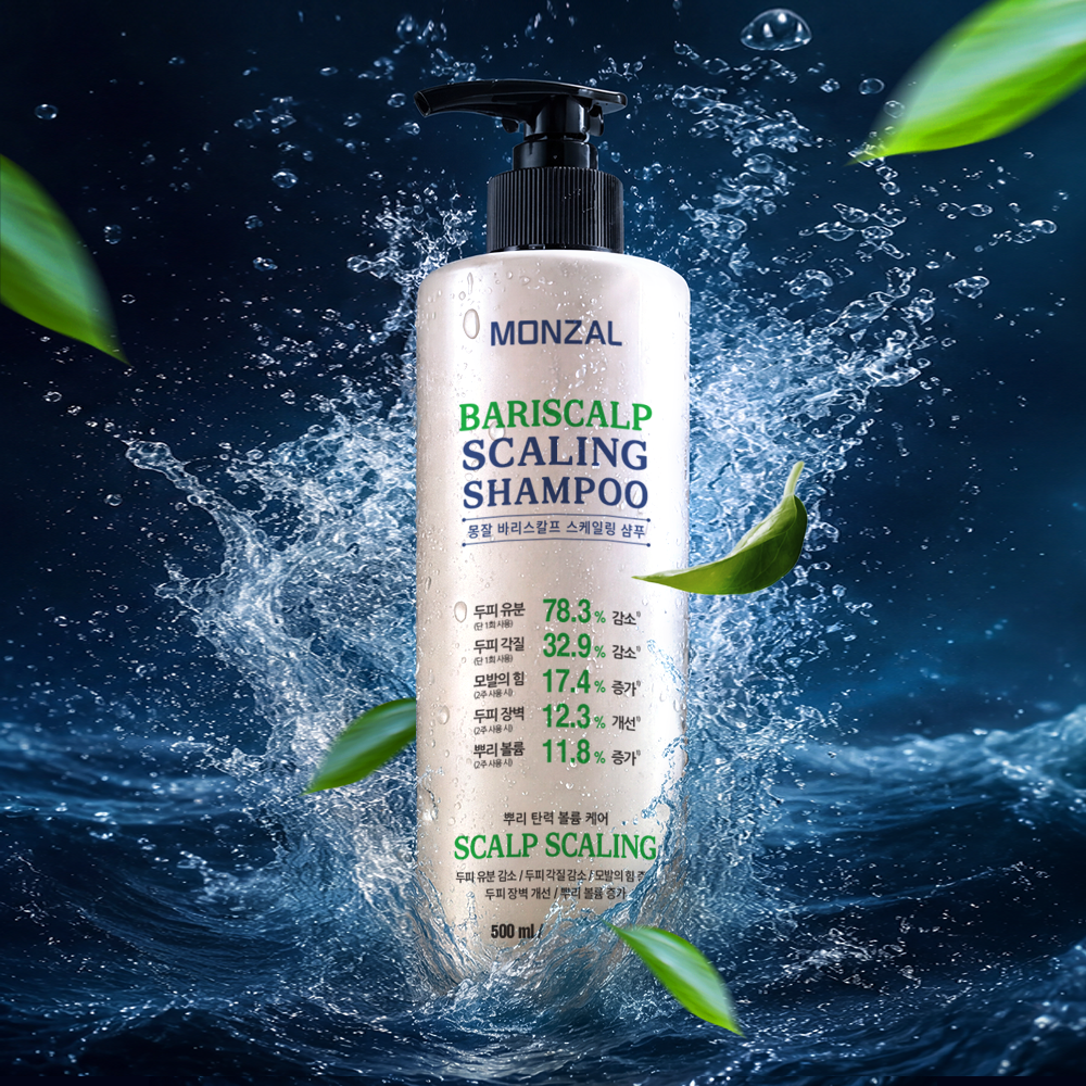 몽잘 바리스칼프 스케일링샴푸 두피유분감소 볼륨케어샴푸 500ml, 1개 - 상세 이미지 5