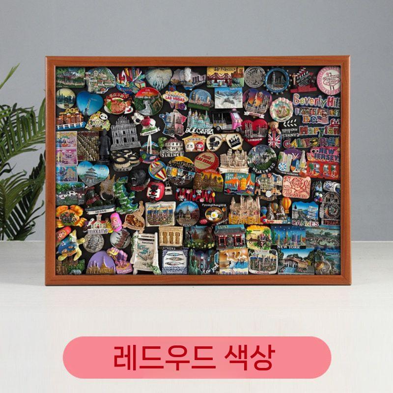 마그네틱 보드 자석판 대형 메모보드 카페 칠판 탁상용 20x30cm 브라운 이미지 6