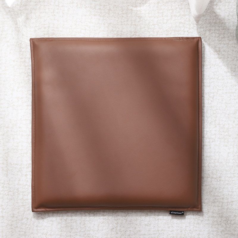 가죽 의자방석 사각 쿠션 벤치의자 사무실 식탁 의자 시트 방석 카키 40x40cm - 상품 이미지