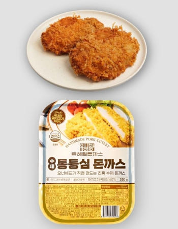 유혜광돈까스 국내산 수제통등심돈까스 260g 1팩 (2730원/2만이상무배)