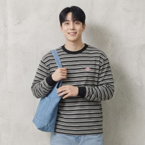 단톤 남성 크루넥 솔리드/스트라이프 긴팔티셔츠 간절기 DT-C0200TC... 착용 후기 | 사이즈/핏 총정리 - 상품 이미지 4