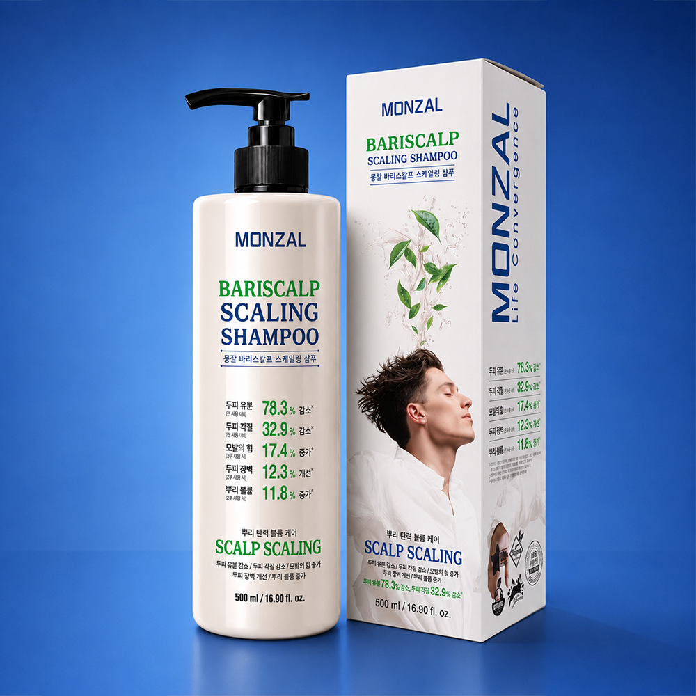 몽잘 바리스칼프 스케일링샴푸 두피유분감소 볼륨케어샴푸 500ml, 1개 - 상세 이미지 3
