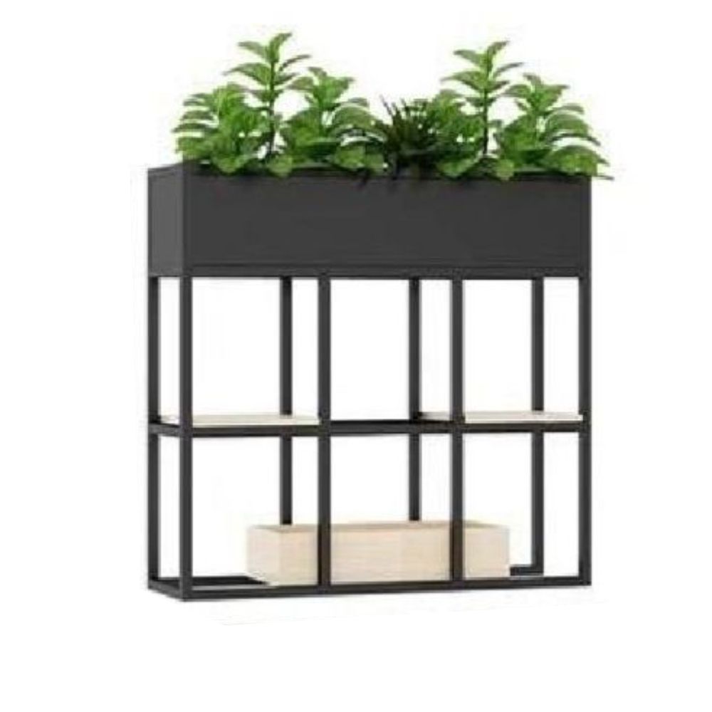 철제 파티션 화분 화단 옥상 수납정리 플랜트박스 스탠드 선반 발코니 90x25x80cm - 상품 이미지