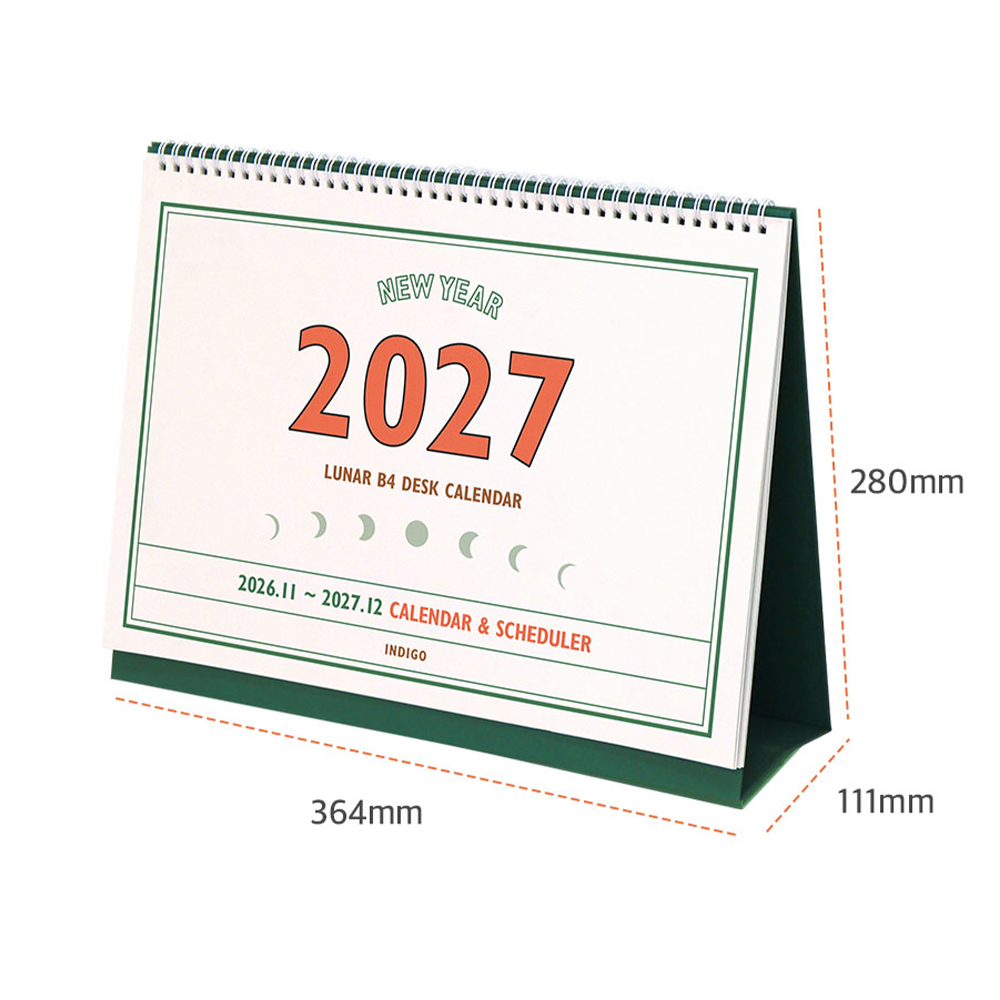 2027 큰 탁상달력 B4 대형 음력달력 27년 회사 스케줄 책상 데스크 캘린더 - 상세 이미지 4