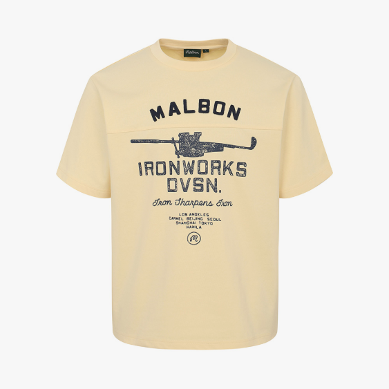 [백화점상품]말본 MALBON 남성 라운드 반팔티 데일리 캐주얼 26FW 라운딩 필드 - 상세 이미지 5